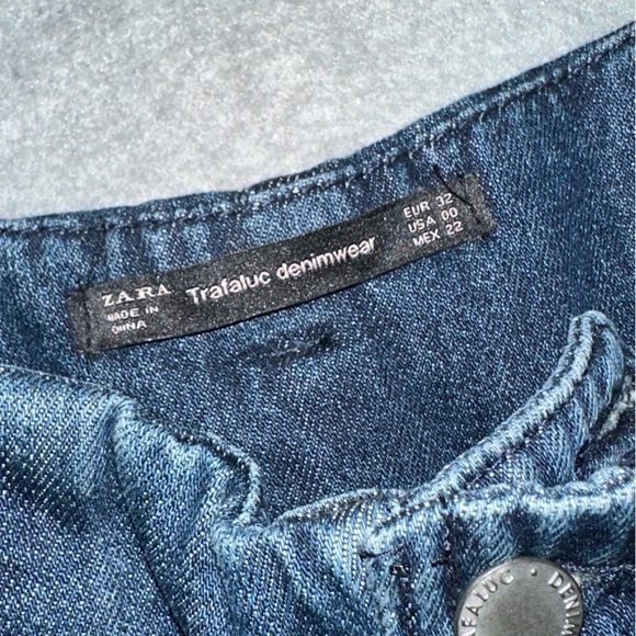 NWT Zara TRF wide leg jeans size 0 - Picture 5 of 9